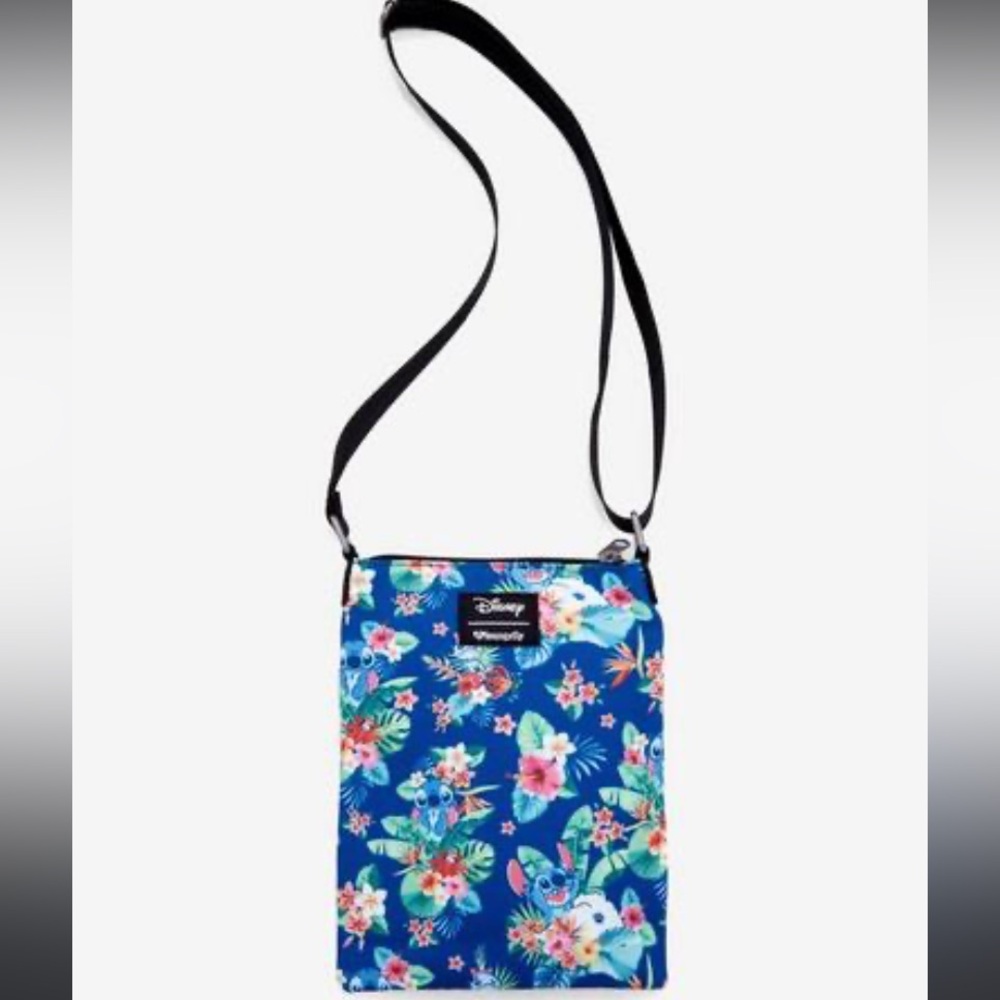 Loungefly Disney Lilo & Stitch Floral Passport Crossbody Bag
